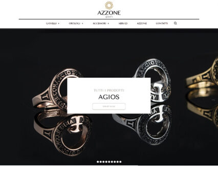 Azzone Jewelry e-commerce website
