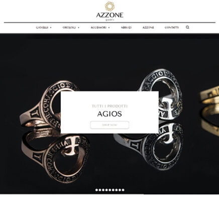 Azzone Jewelry e-commerce website