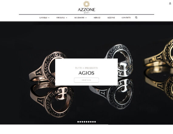 Azzone Jewelry e-commerce website