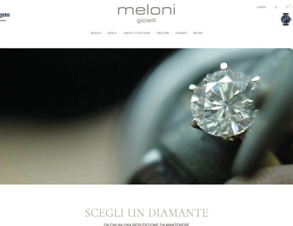 Meloni Jewelry info-commerce website