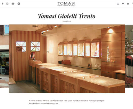 Tomasi jewels e-commerce website