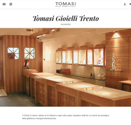 Tomasi Gioielli sito web e-commerce