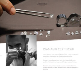 Zironi Jewels e-commerce website