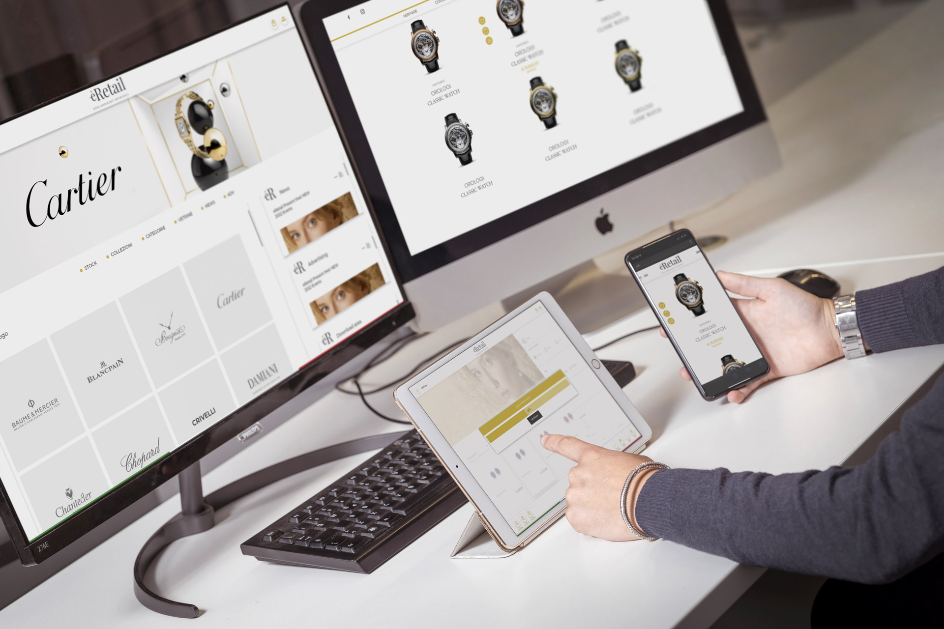 Sincronizzazione prodotti magazzino e-commerce - shop online gioielli orologi
